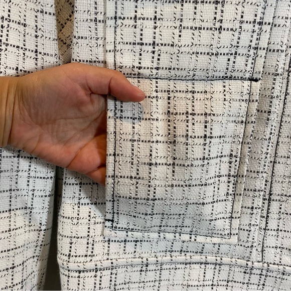 NEW Hugo Boss Tweed White and Black Jacket Size 2 (UK Size 6) - Picture 3 of 14